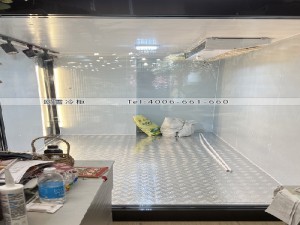 香港花藝學校15立方小型玻璃冷庫安裝案例